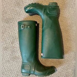 Matte Green Hunter Rain Boots